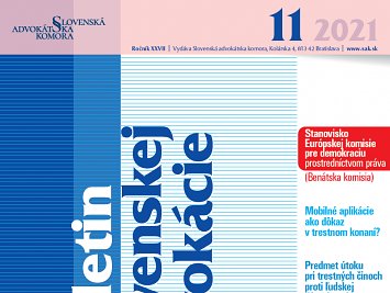 Bulletin slovenskej advokácie 11/2021