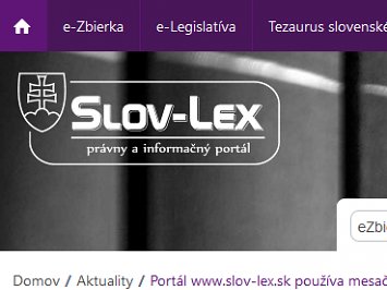 Právny a informačný portál slov-lex hodnotím ako