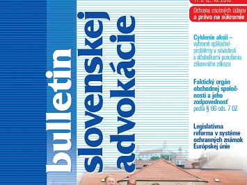Bulletin slovenskej advokácie 7-8/2018