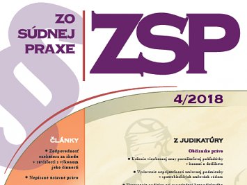 Zo súdnej praxe 4/2018