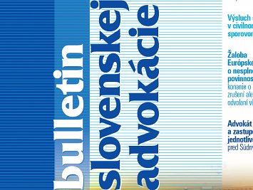 Ocenenie za publikačnú činnosť Bulletinu slovenskej advokácie