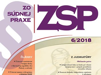 Zo súdnej praxe 6/2018