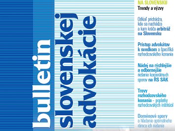 Bulletin slovenskej advokácie 3/2019