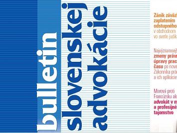 Bulletin slovenskej advokácie 5/2019