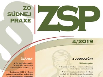 Zo súdnej praxe 4/2019