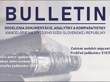 Bulletin Najvyššieho súdu SR 1/2019