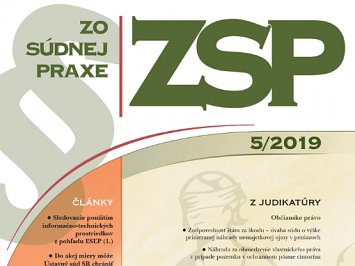 Zo súdnej praxe 5/2019