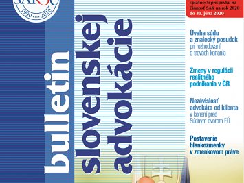 Bulletin slovenskej advokácie 3/2020