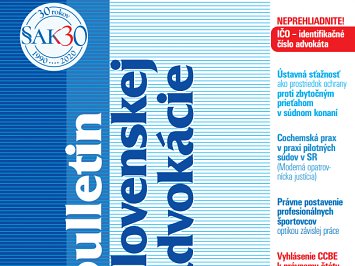 Bulletin slovenskej advokácie 5/2020