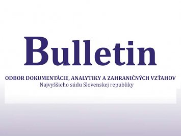 Bulletin Najvyššieho súdu SR 2/2019