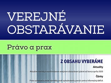 Verejné obstarávanie - právo a prax 4/2020