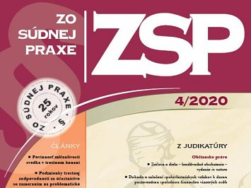 Zo súdnej praxe 4/2020