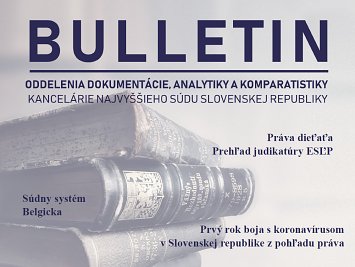 Bulletin Najvyššieho súdu SR 1/2021