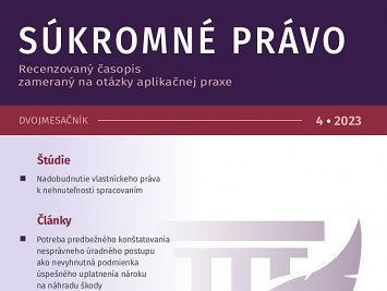 Súkromné právo 4/2023