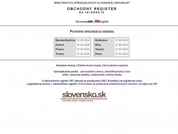Služby obchodného registra majú nový dizajn